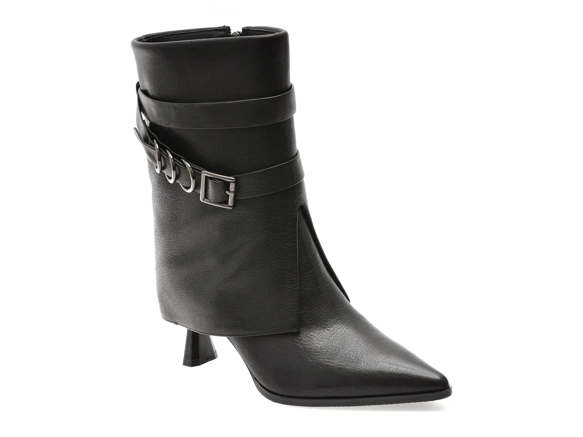 Cizme Epica Negre RY2086 Din Piele Naturala
