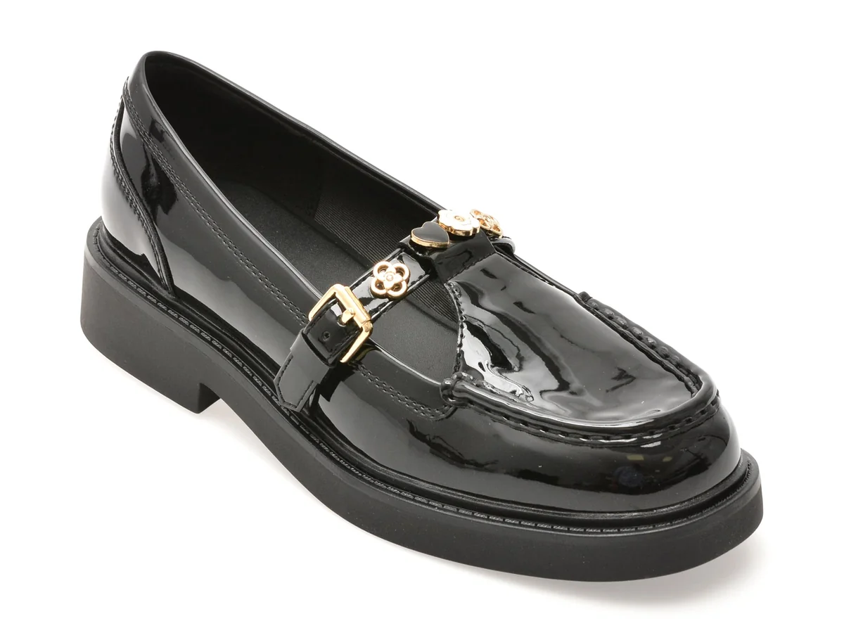 Pantofi Aldo Negri, Antonela 001, Din Piele Ecologică Lăcuită