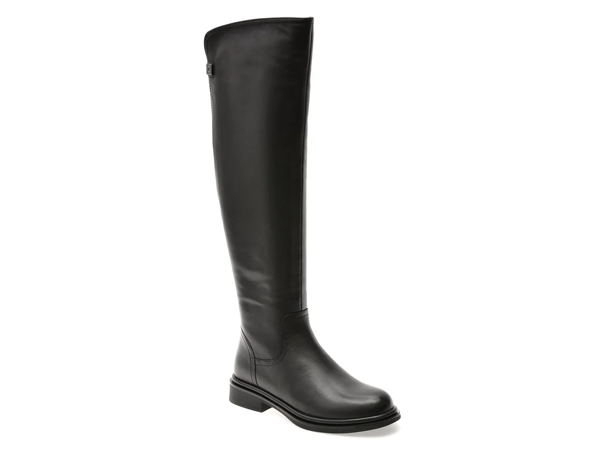 Cizme Epica Negre Dx01286 Din Piele Naturala