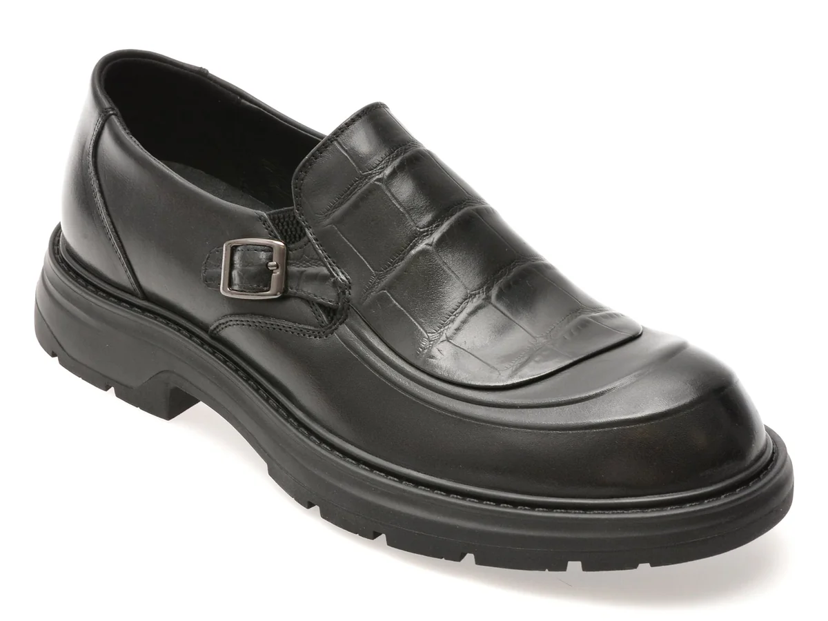 Pantofi Gryxx Negri, 56517, Din Piele Naturala
