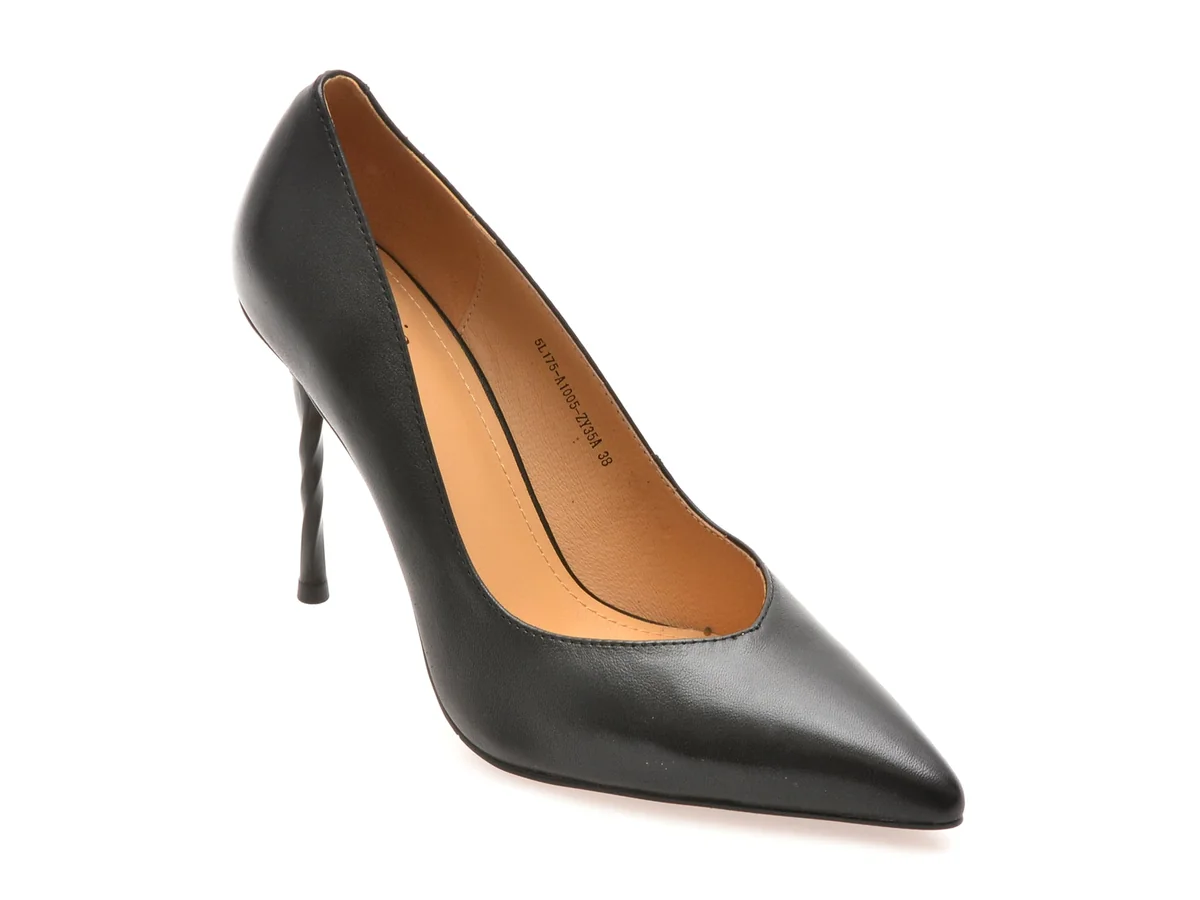 Pantofi Eleganti Flavia Passini Negri, 5L175, Din Piele Naturala