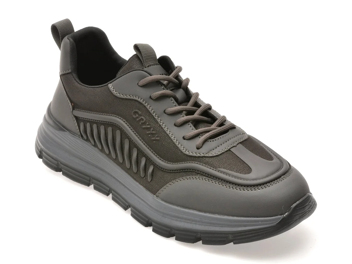 Pantofi Sport Gryxx Gri 68035 Din Piele Ecologică