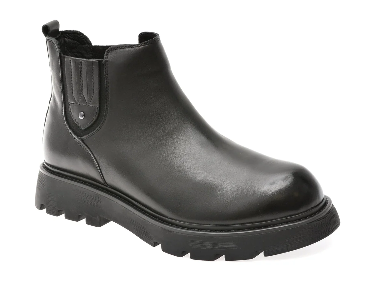Ghete Gryxx Negre 8089 Din Piele Naturală