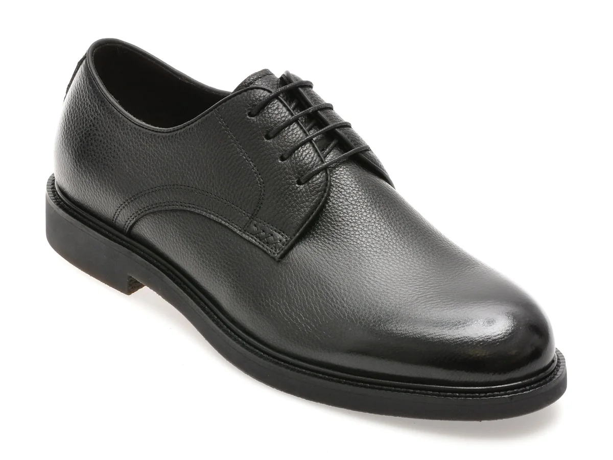 Pantofi Eleganti Epica Negri, G74, Din Piele Naturala