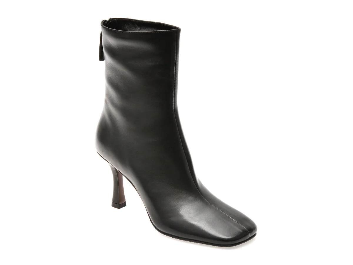 Botine Epica Premium Negre, 01422EB, Din Piele Naturala