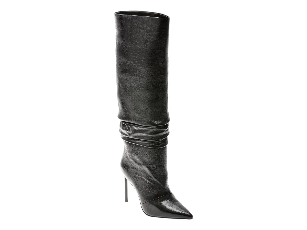 Cizme Elegante Epica Premium Negre, 23111H, Din Piele Naturala