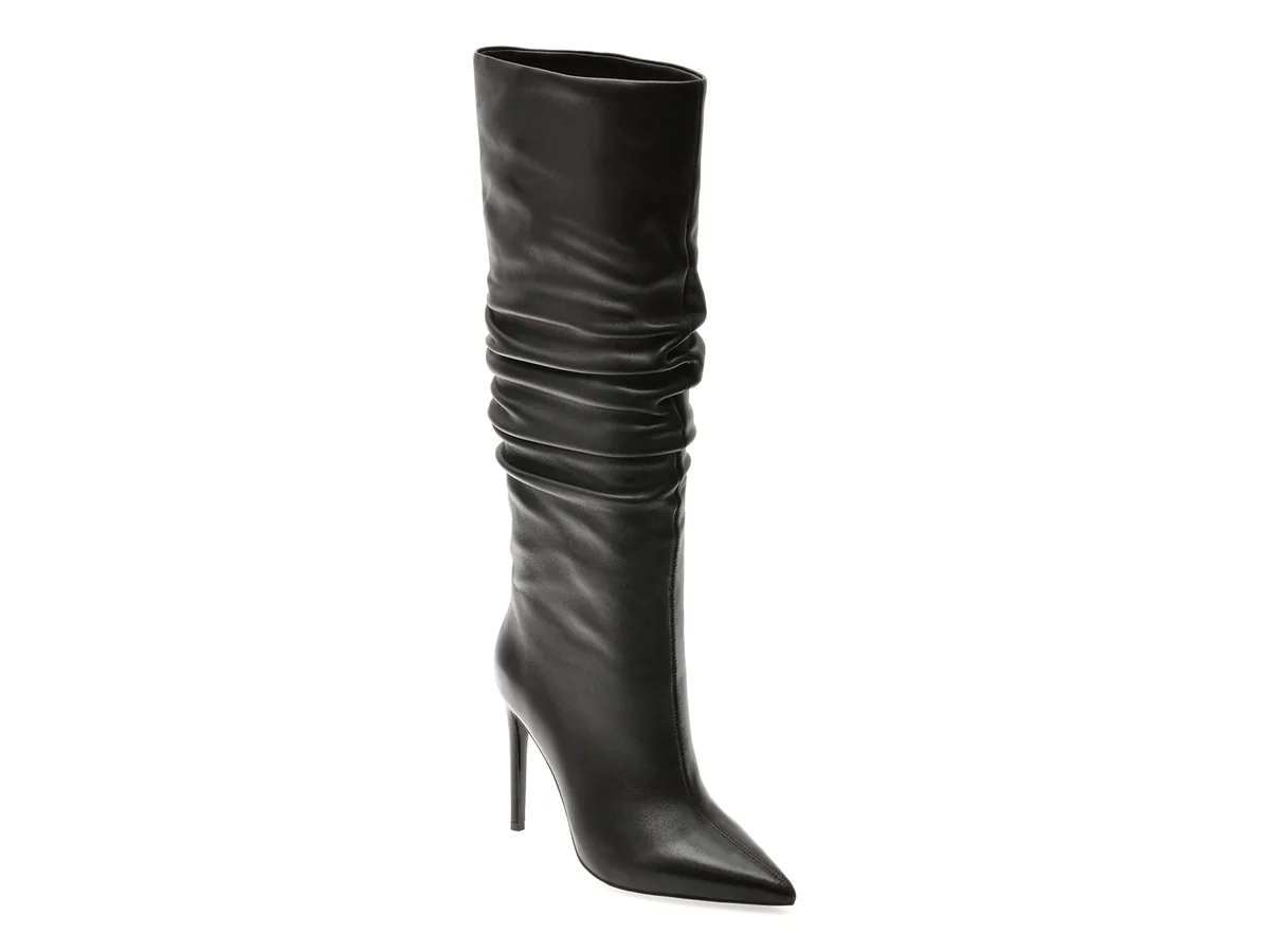 Cizme Elegante Epica Premium Negre, 109R, Din Piele Naturala