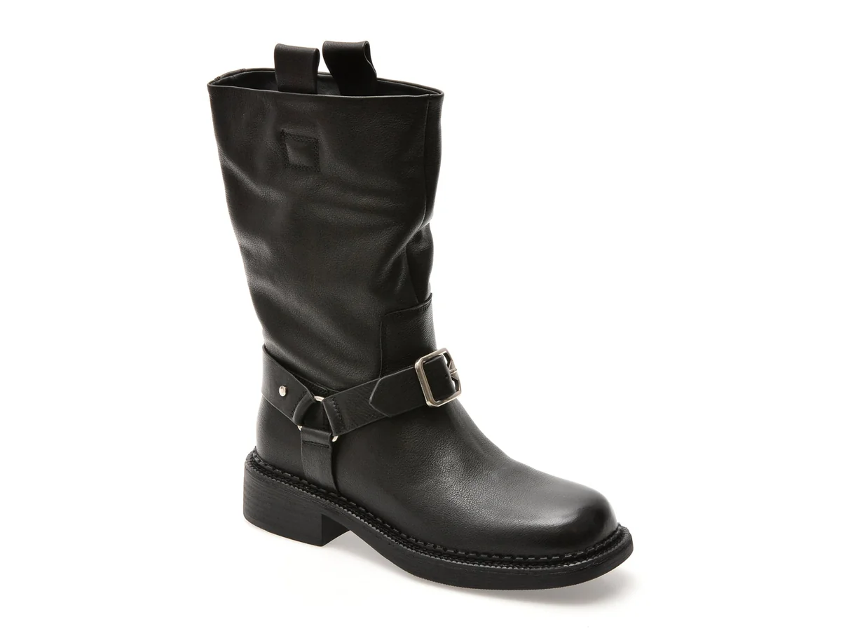Cizme Gryxx Negre, 399G2, Din Piele Naturala