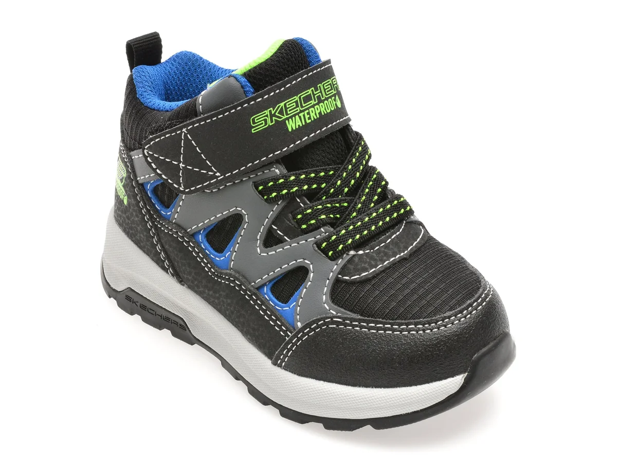 Ghete Skechers Negre, Storm Blazer, Din Material Textil