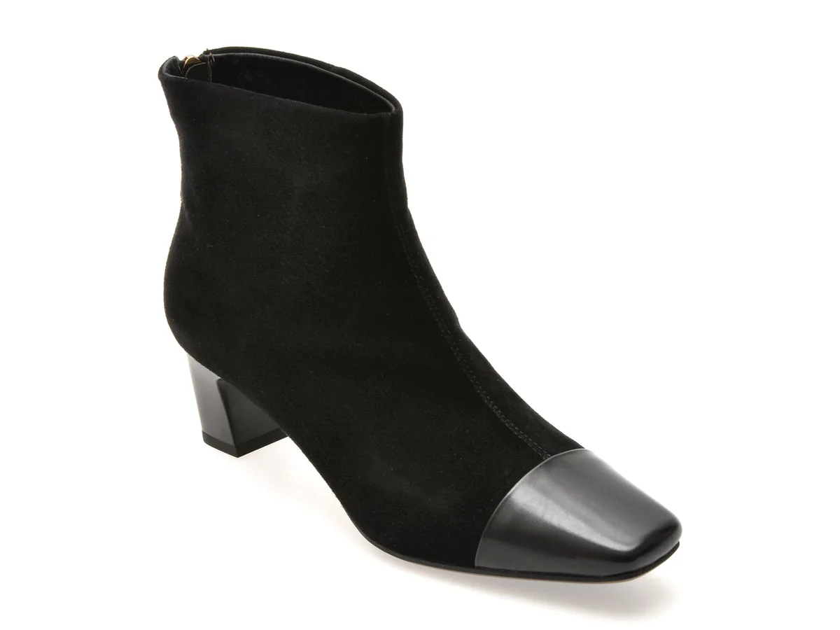 Botine Epica Negre 96M315 Din Piele Întoarsă