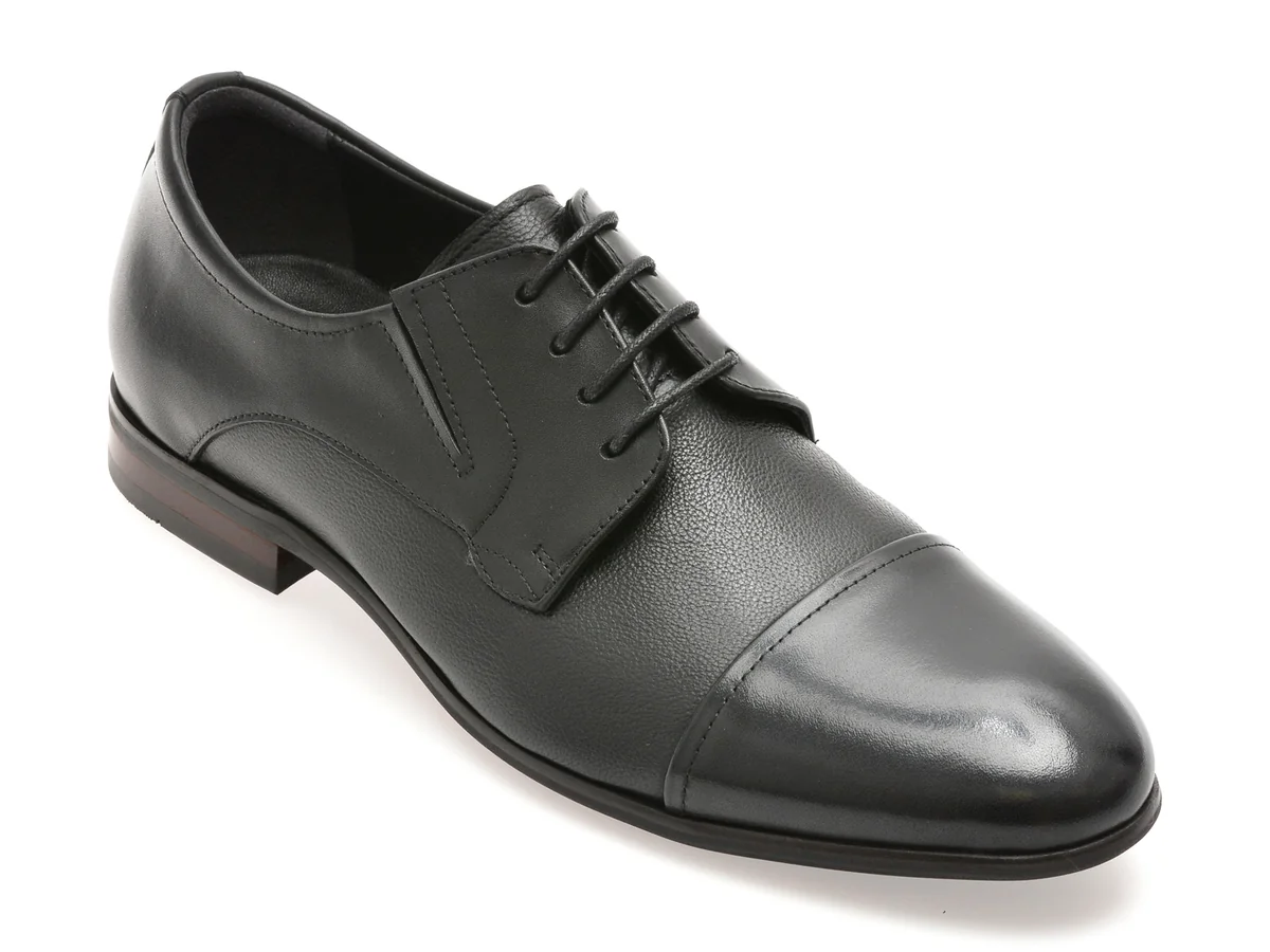 Pantofi Eleganti Epica Negri, X267, Din Piele Naturala
