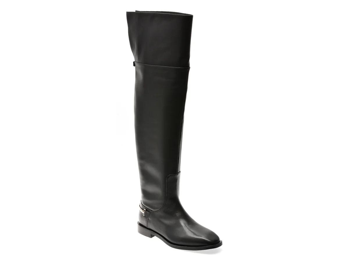 Cizme Epica Premium Negre, B050, Din Piele Naturala