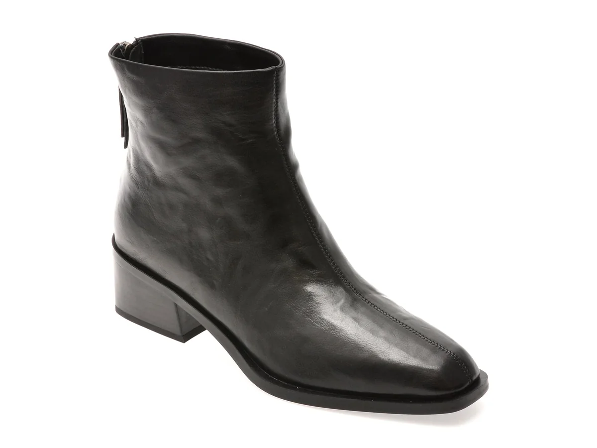 Botine Epica Negre 96M509 Din Piele Naturala