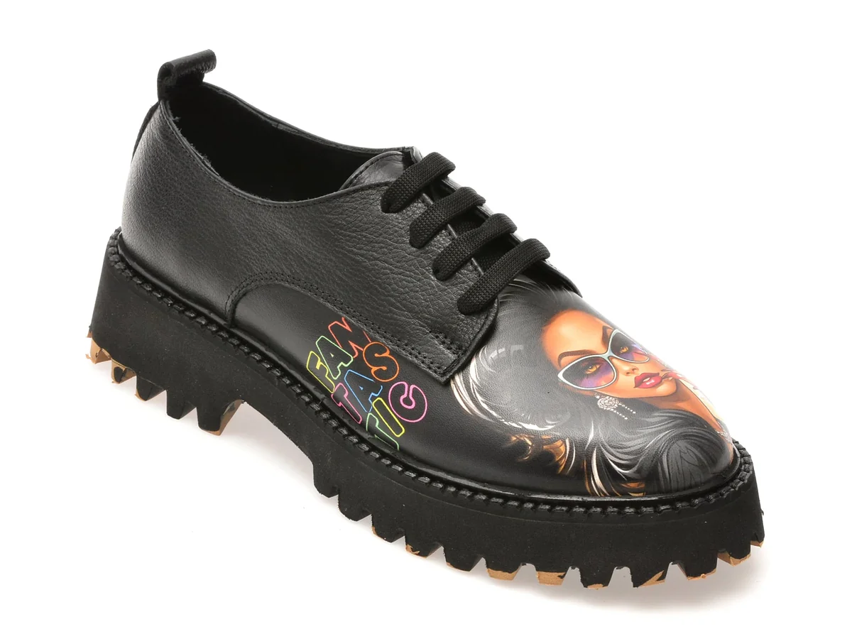 Pantofi Gryxx Negri 5962300 Din Piele Naturala