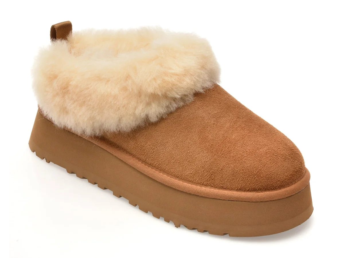 Papuci Ugg Maro, Tazzelle, Din Piele Întoarsă