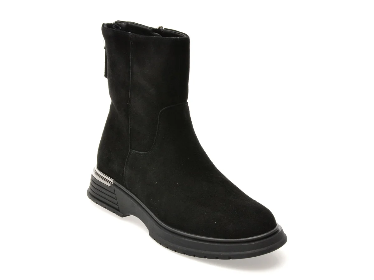 Ghete Epica Negre 13881 Din Piele Întoarsă