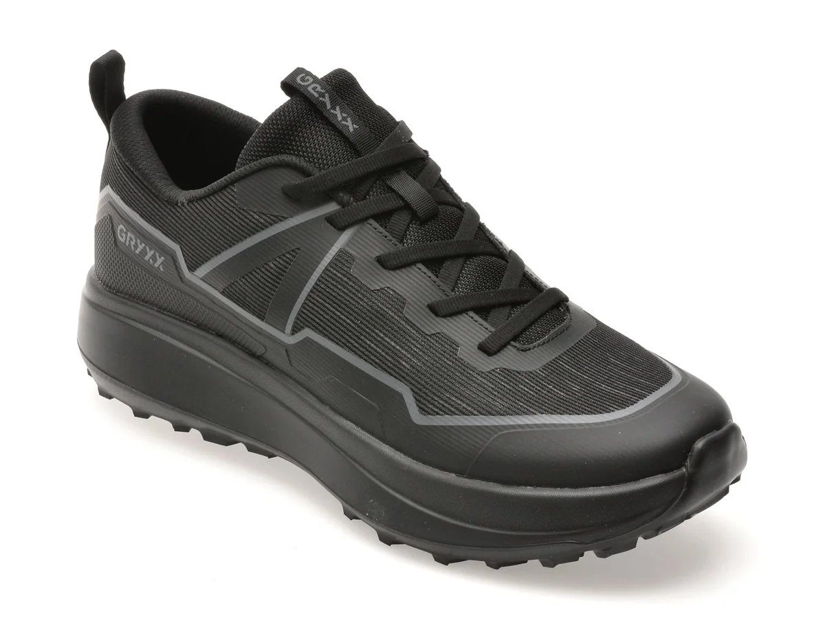 Pantofi Sport Gryxx Negri, F6083, Din Material Textil