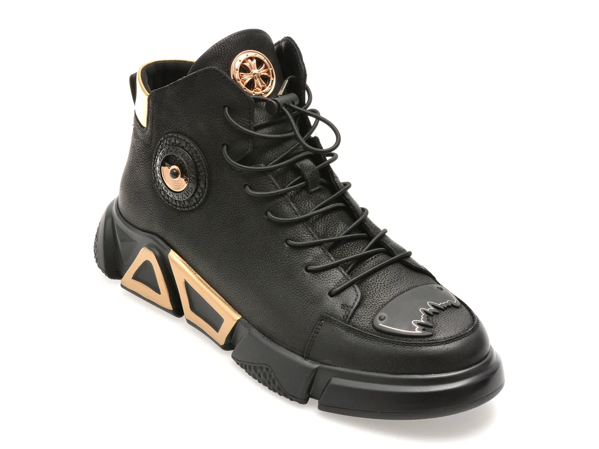 Ghete Gryxx Negre, 85109, Din Piele Naturala