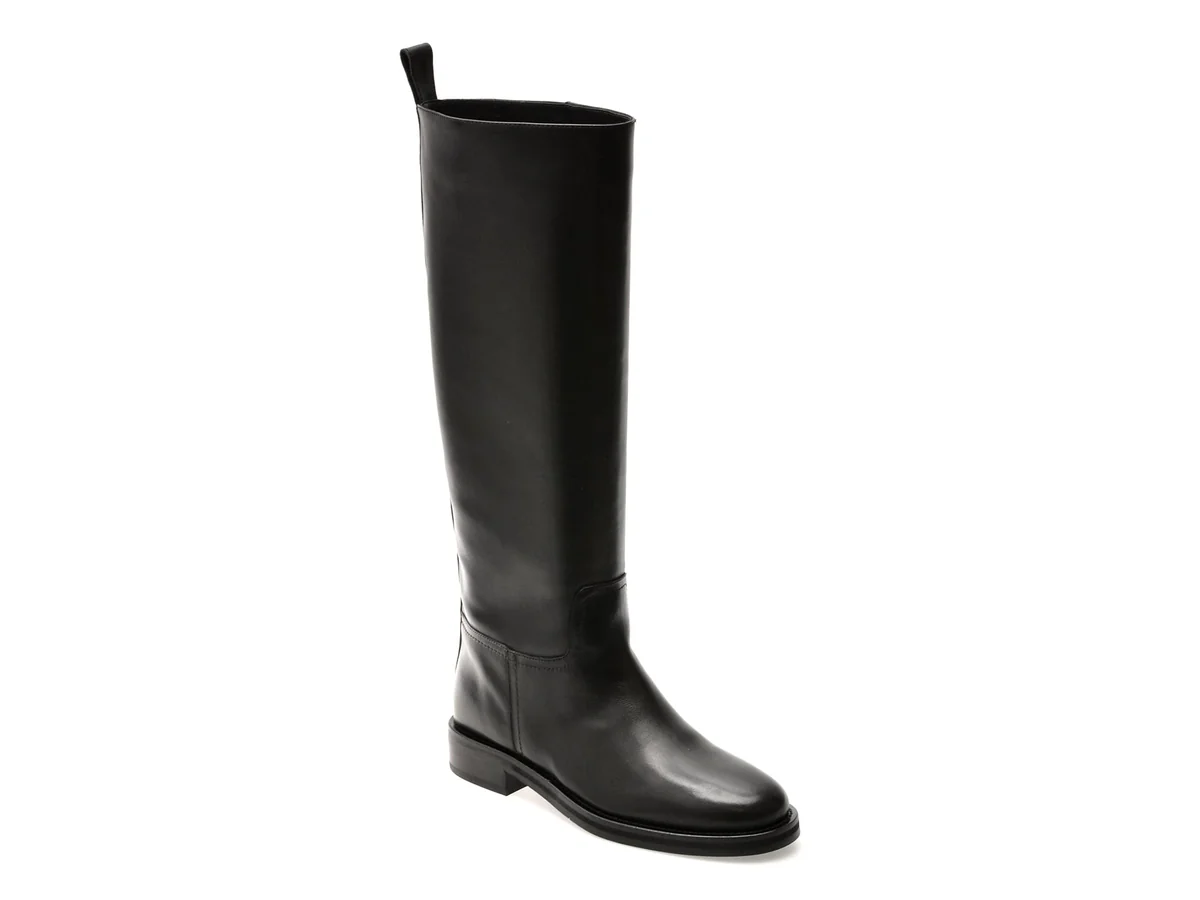 Cizme Epica Premium Negre, HF1080, Din Piele Naturală