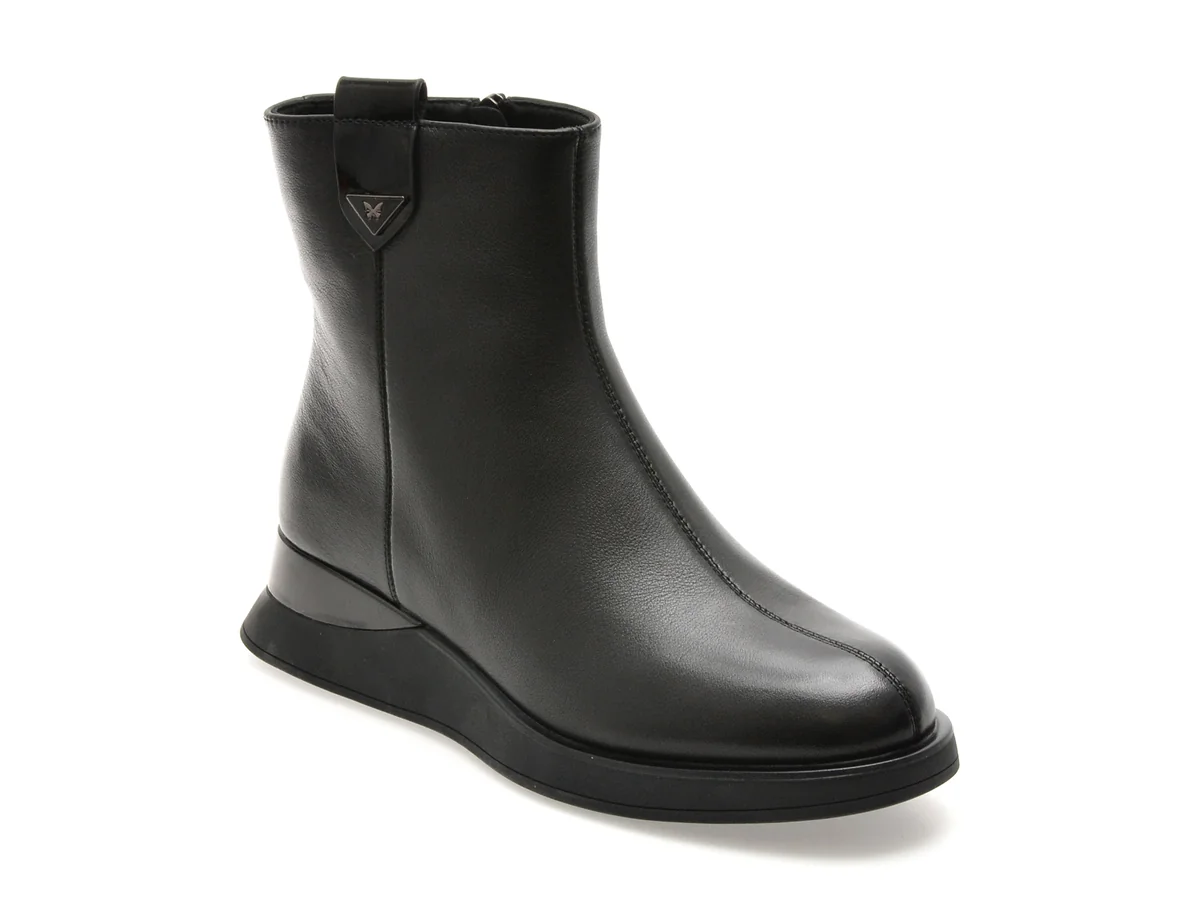 Ghete Epica Negre Dx01351 Din Piele Naturala