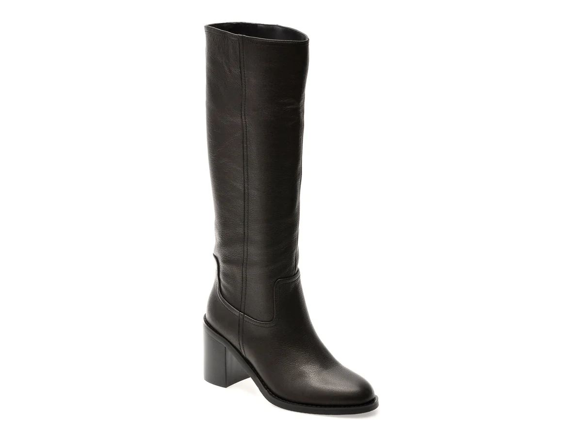 Cizme Epica Negre 2377F, Din Piele Naturala