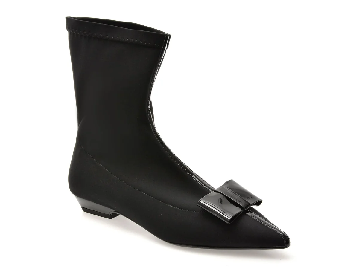 Botine Epica Negre, 6124049, Din Material Textil