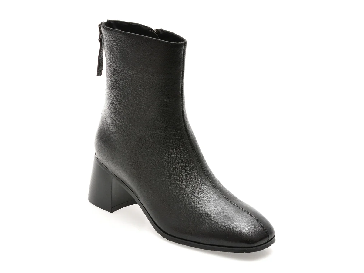 Botine Epica Negre B102 Din Piele Naturala