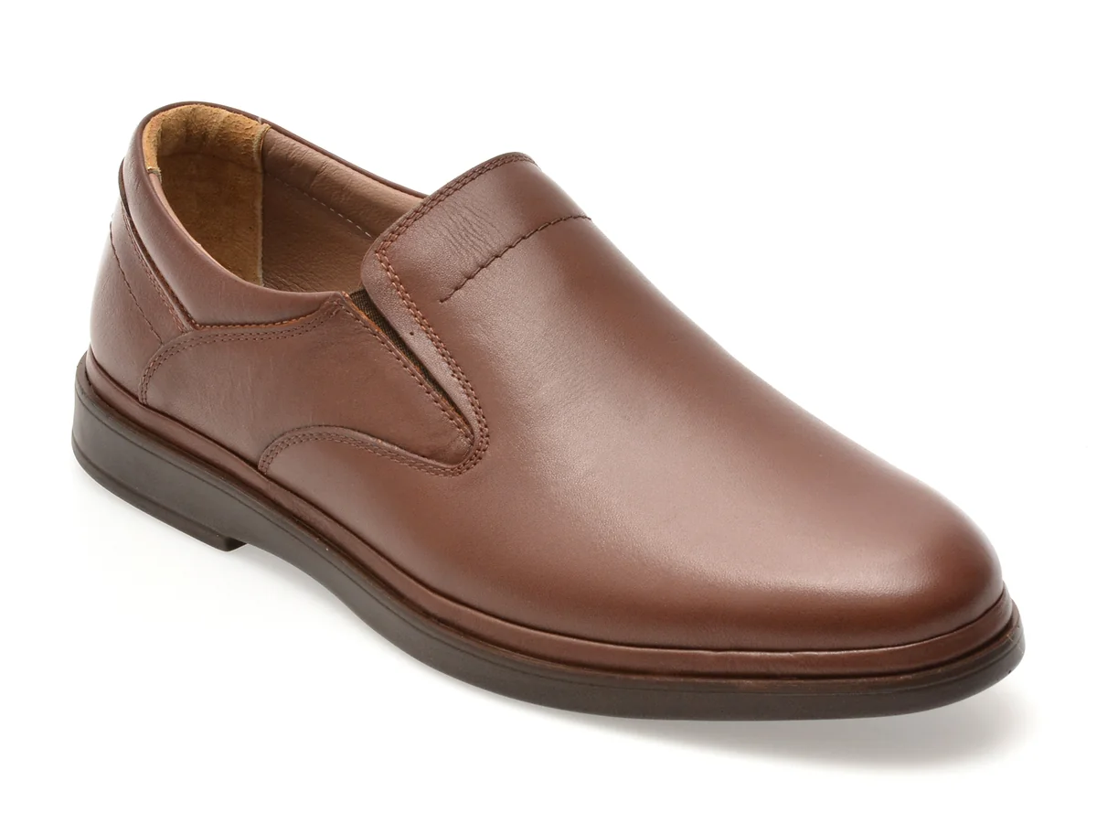 Pantofi Bite The Bullet Maro, FL327, Din Piele Naturala