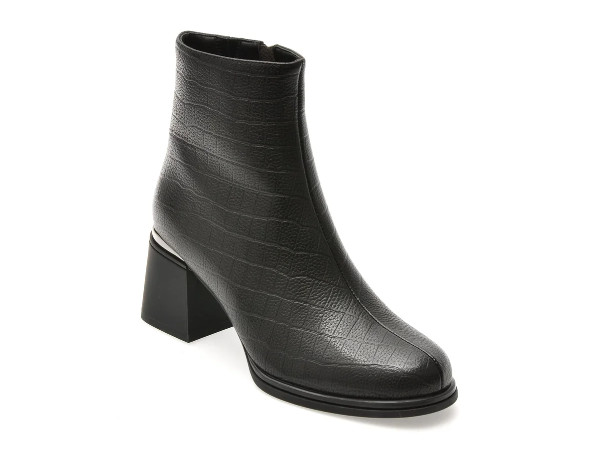 Ghete Aldo Negre W13755 Din Piele Naturală