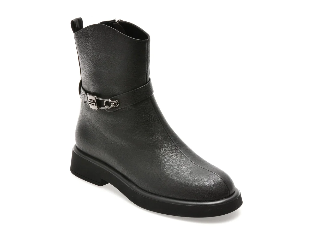Ghete Epica Negre, W15056, Din Piele Naturala