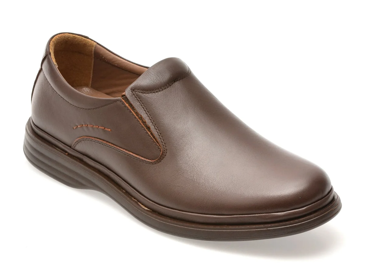 Pantofi Bite The Bullet Maro, Fl510, Din Piele Naturala