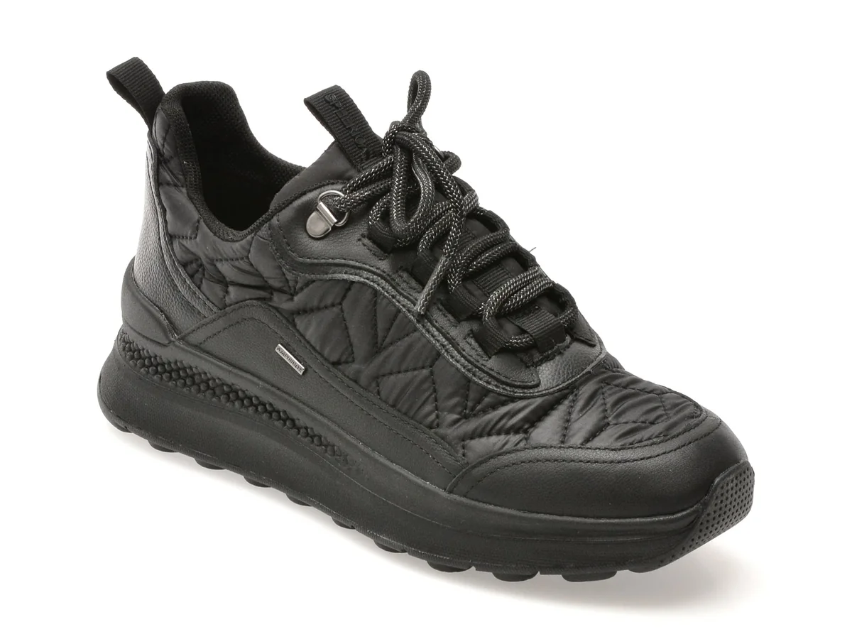 Pantofi Sport Geox Negri, D46WPD, Din Material Textil