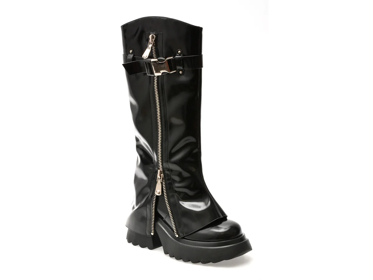 Cizme Gryxx Negre, 250110, Din Piele Naturală