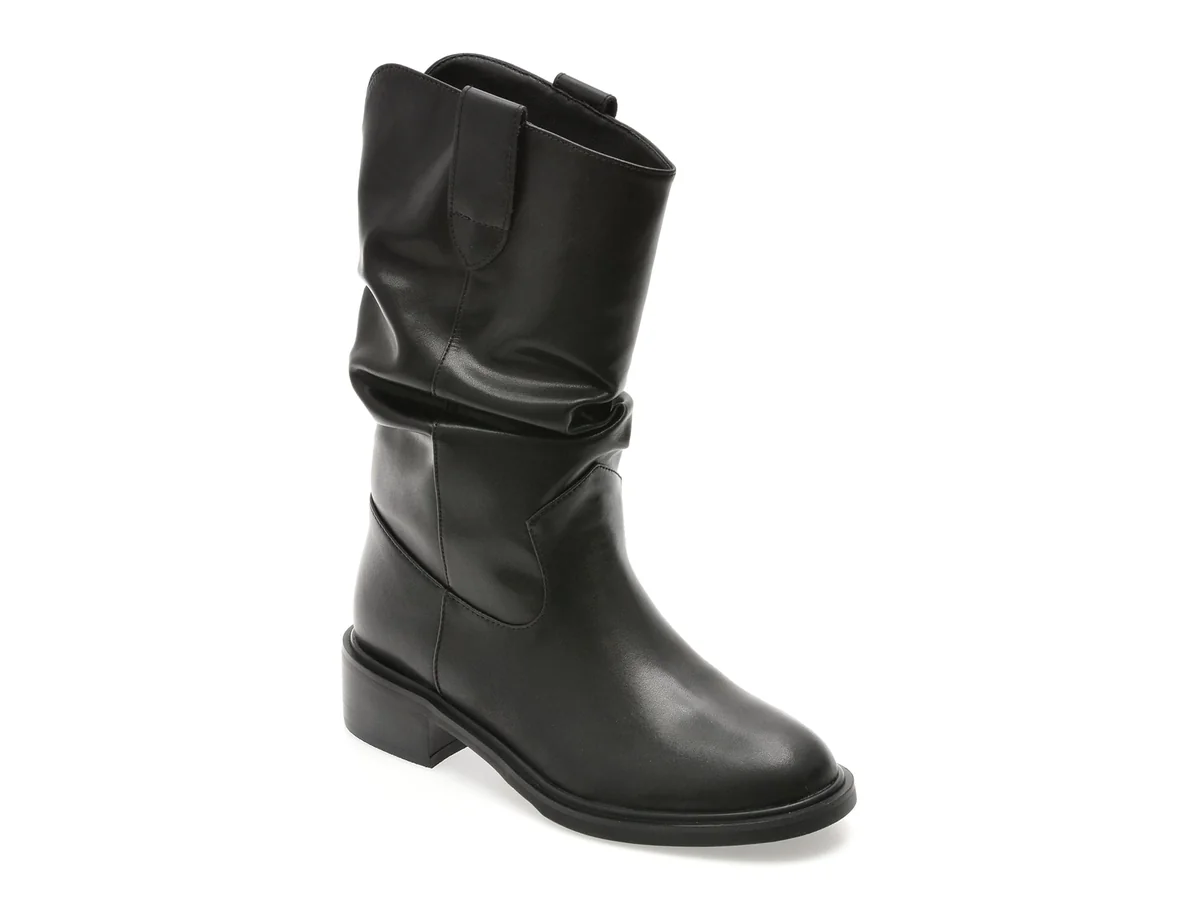 Cizme Flavia Passini Negre, C5775, Din Piele Naturală