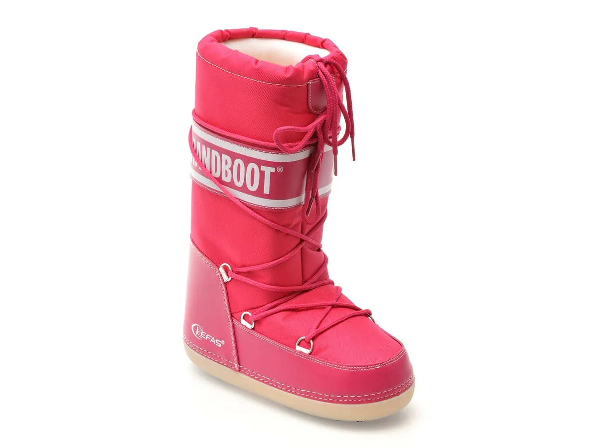 Cizme Grandboot Fucsia 07 Din Material Textil