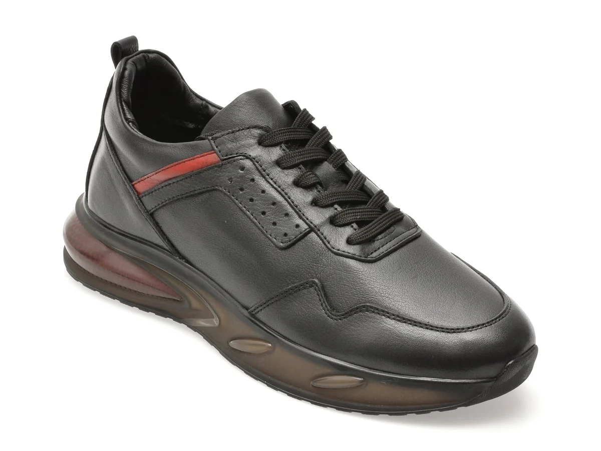 Pantofi Sport Bite The Bullet Negri 7715 Din Piele Naturala