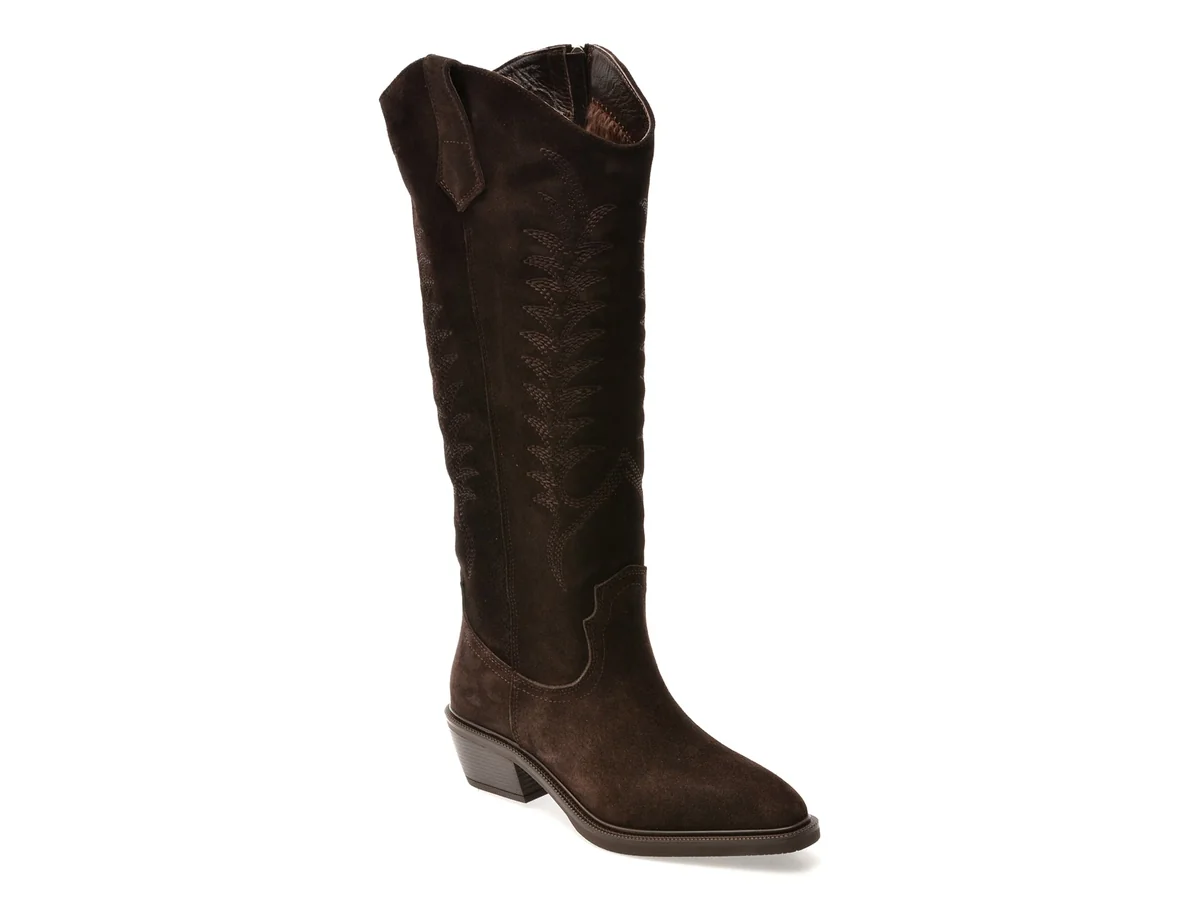 Ciocate Elegante Epica Maro, 2881588, Din Piele Întoarsă