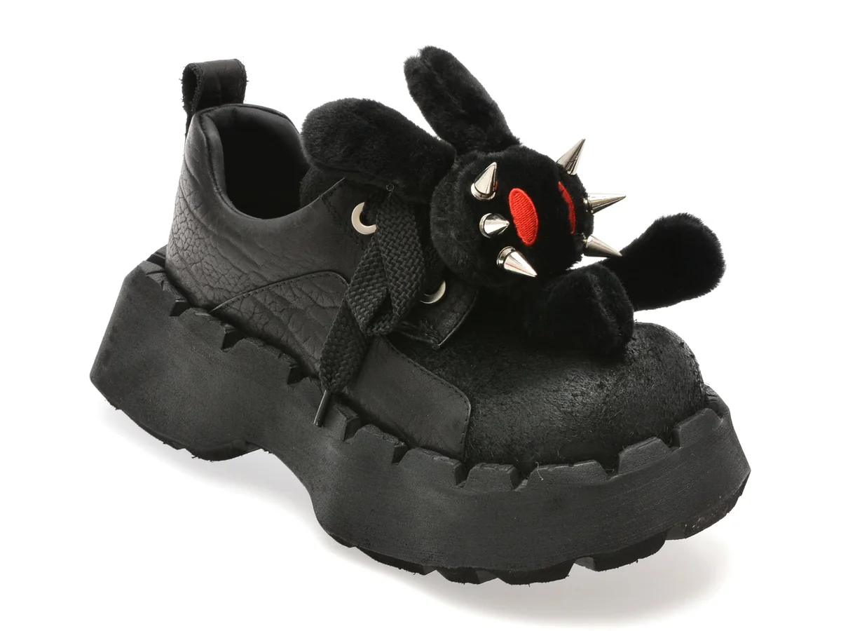 Pantofi Sport Gryxx Negri 6895 Din Piele Naturala