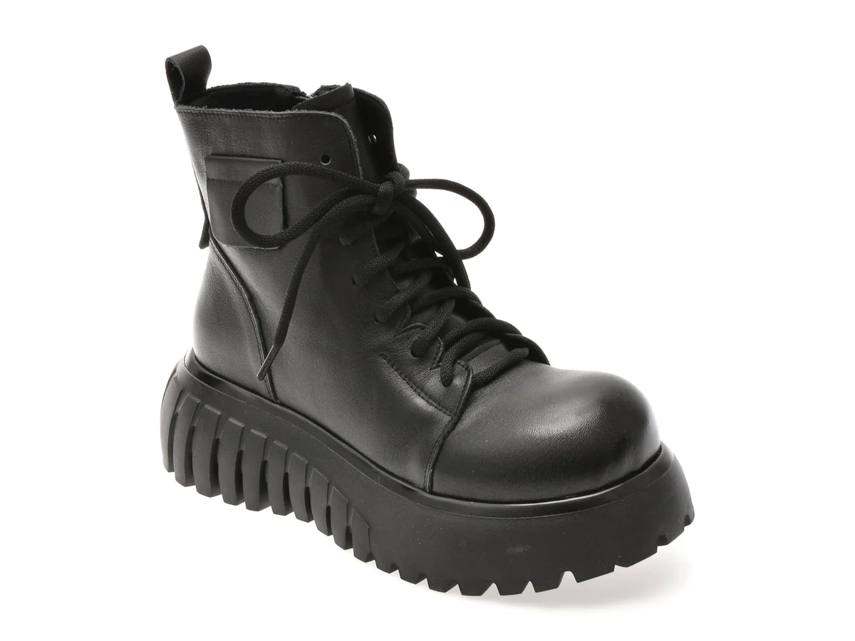 Ghete Gryxx Negre 2665 Din Piele Naturală