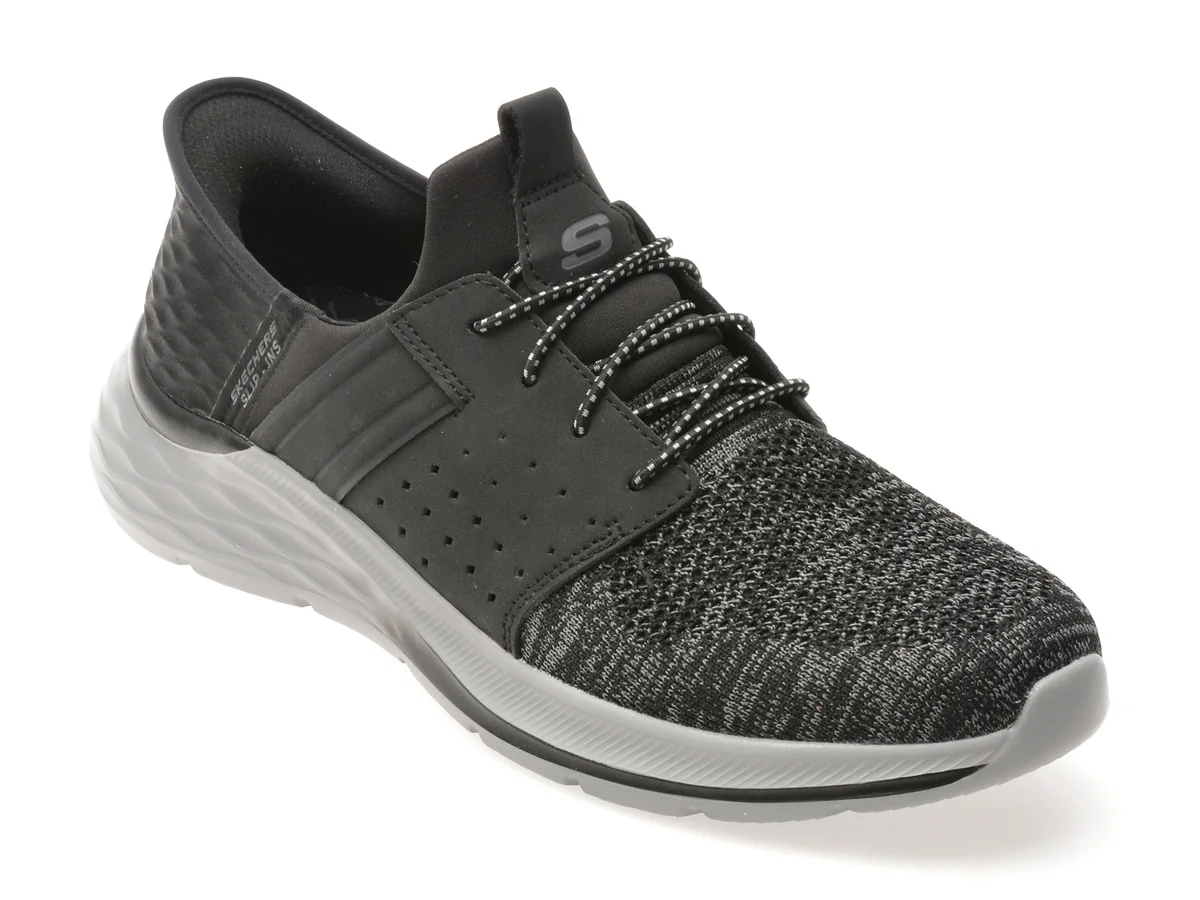 Pantofi Sport Skechers Negri, Garner, Din Material Textil