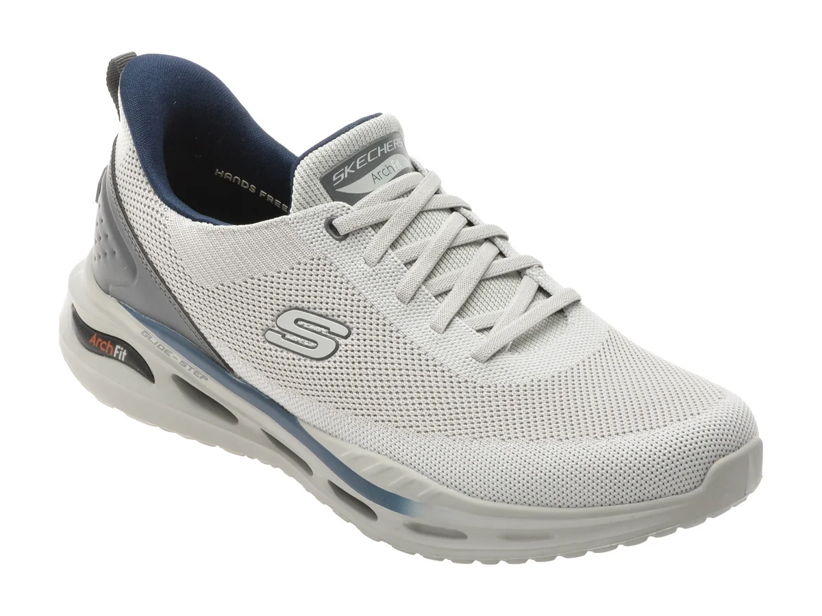 Pantofi Sport Skechers Gri, Arch Fit Orvan, Din Material Textil
