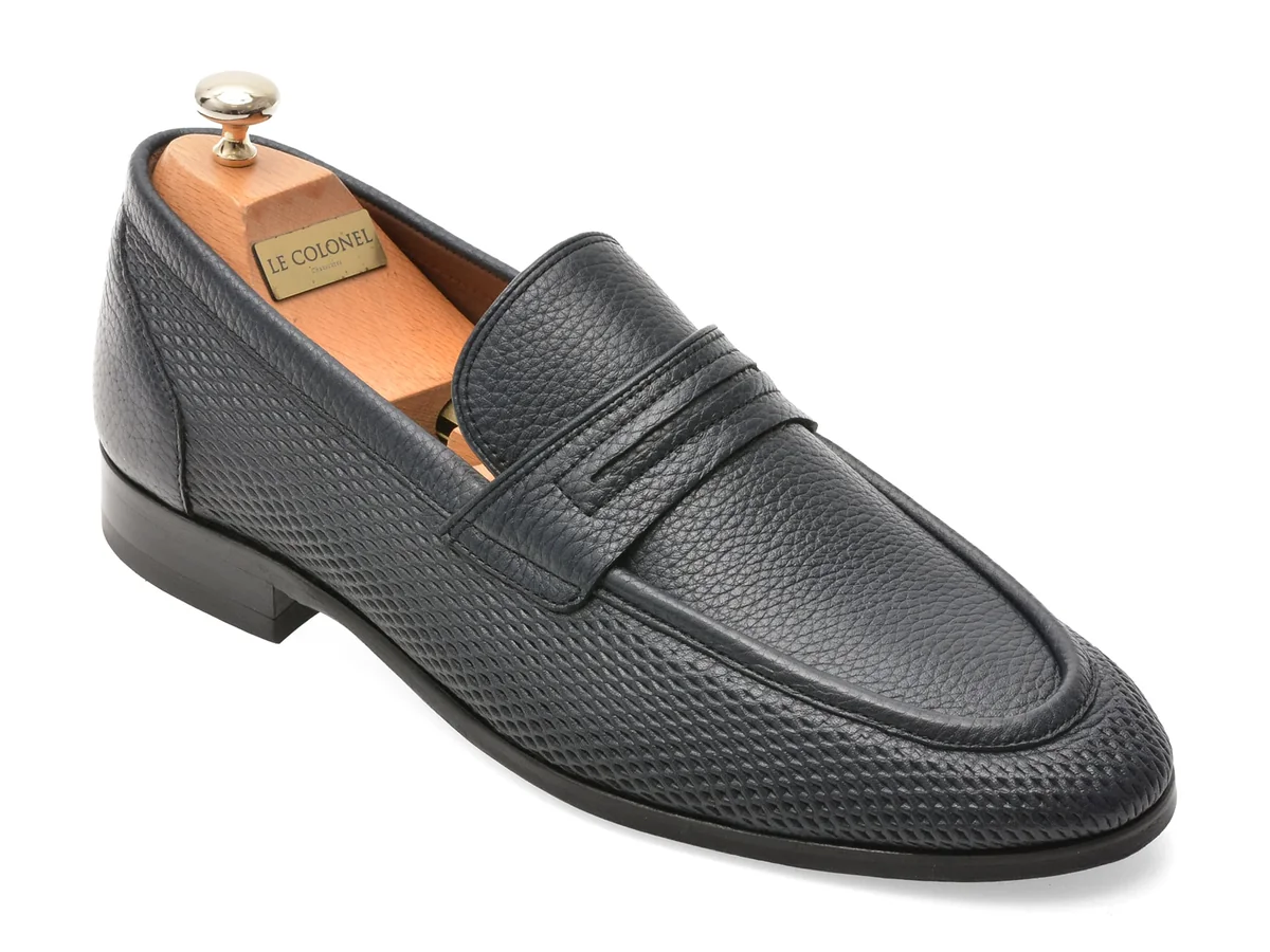 Mocasini Eleganti Le Colonel Bleumarin, 62260, Din Piele Naturala