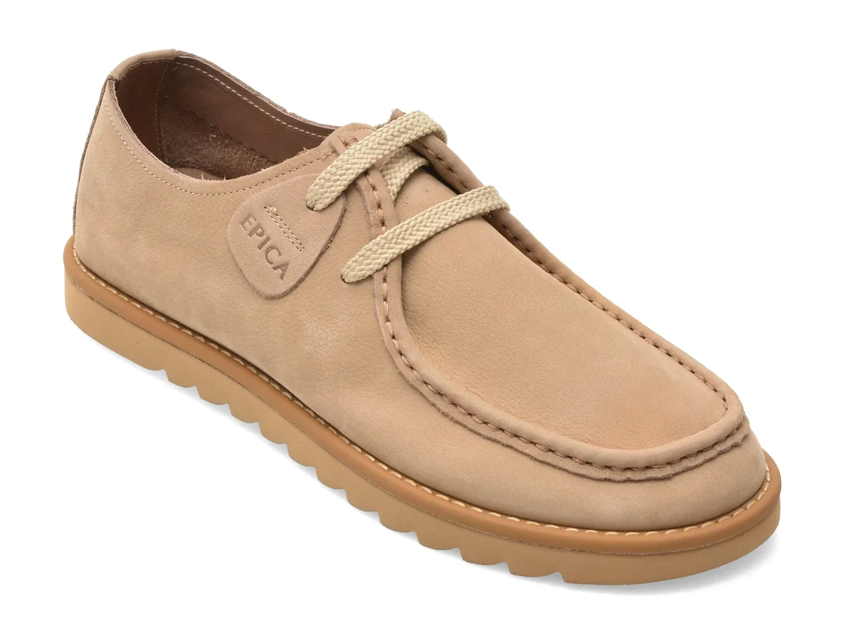 Pantofi Epica Gri 98277 Din Piele Naturala