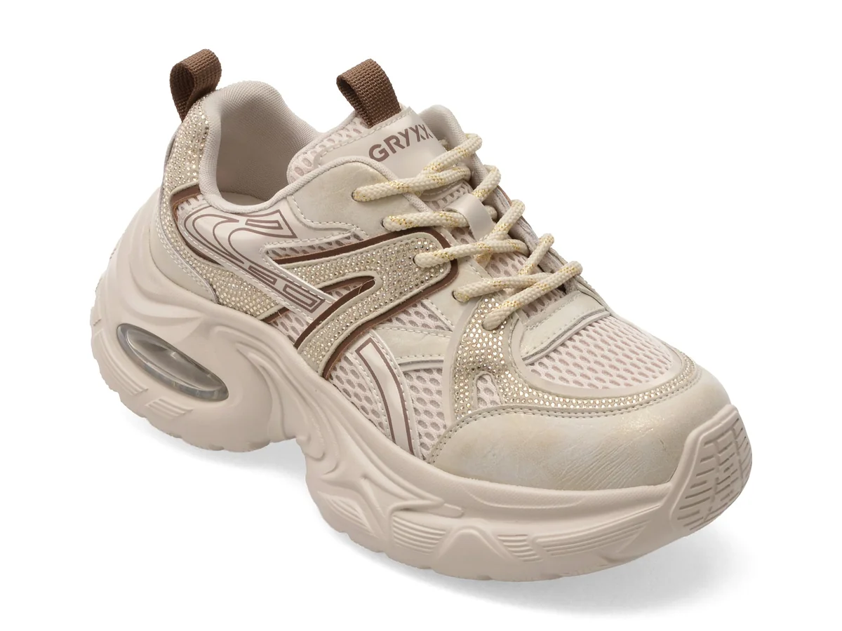 Pantofi Sport Gryxx Bej 2813 Din Material Textil
