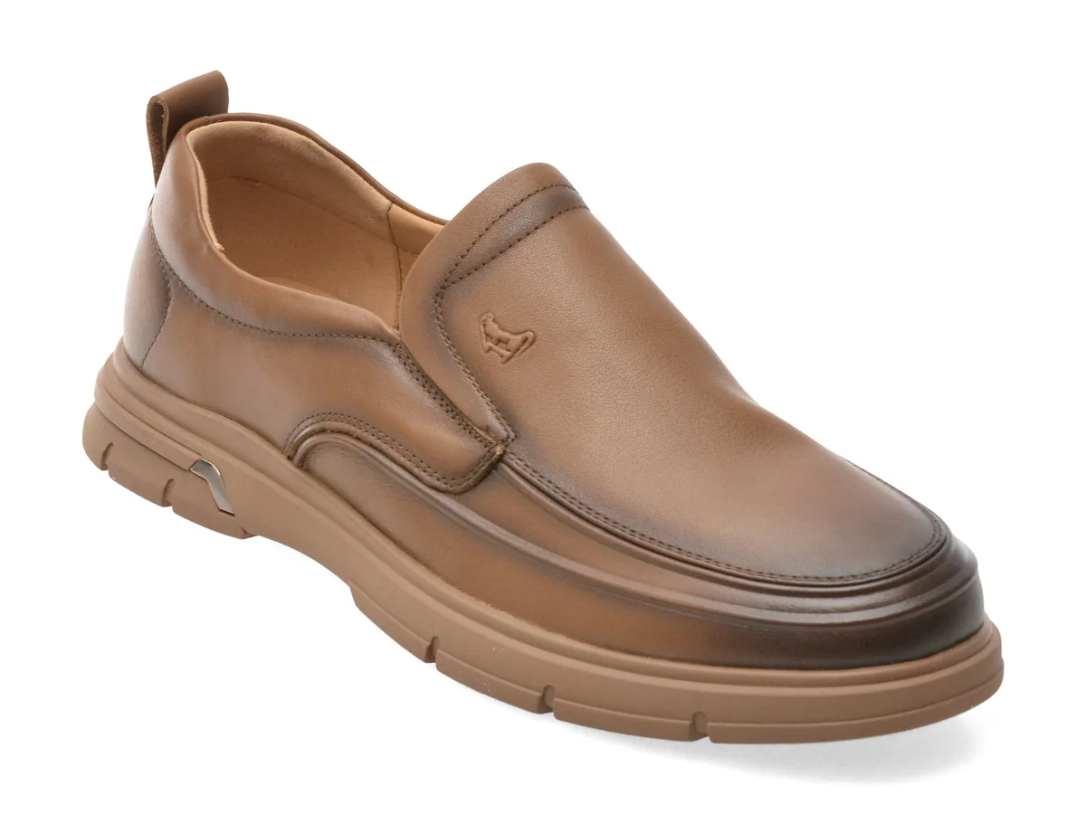 Pantofi Otter Maro, E660009, Din Piele Naturala