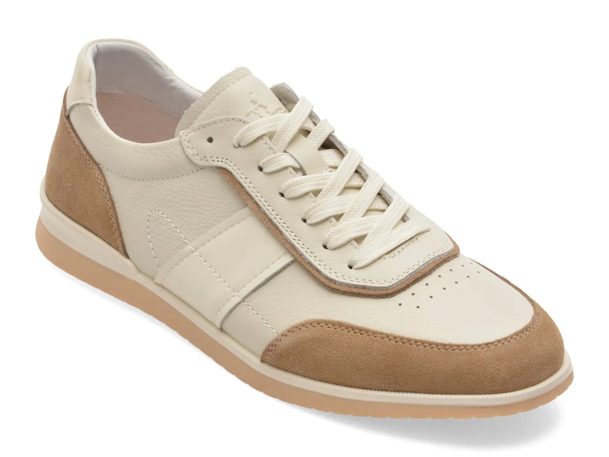 Pantofi Sport Otter Bej, J260003, Din Piele Naturala