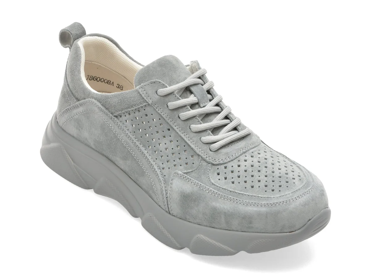 Pantofi Sport Pass Collection Gri, J860008, Din Nabuc