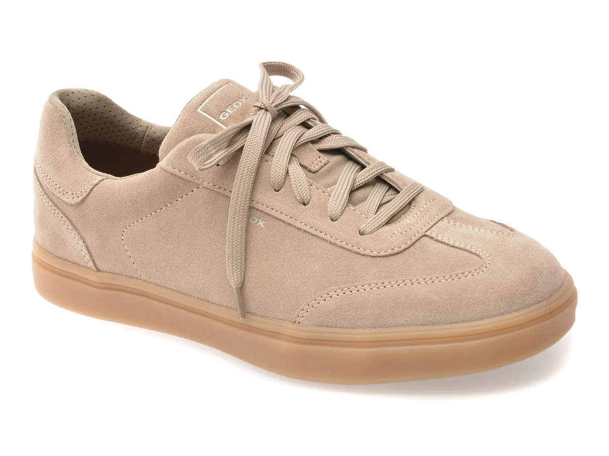Pantofi Sport Geox Gri U65LDC Din Piele Întoarsă