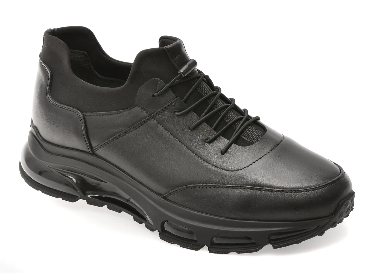 Pantofi Sport Gryxx Negri, ALM7500, Din Piele Naturala