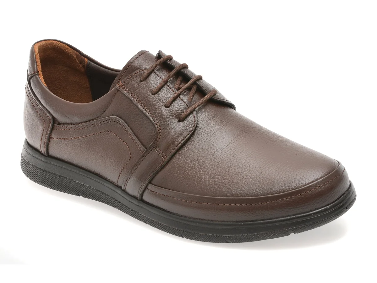 Pantofi Bite The Bullet Maro, BRL901, Din Piele Naturala